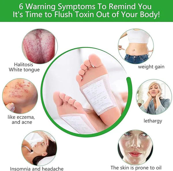 Ayurvedic Detox Foot Pads Buy 1 Get 1 Free 100% Herbal & Gentle Ingredient ( Pack of 10 )