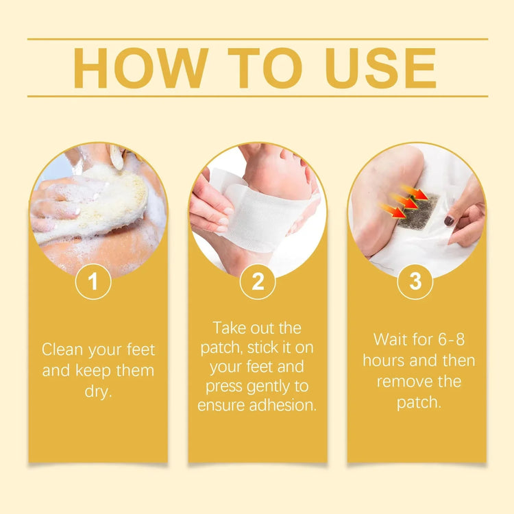 Ayurvedic Detox Foot Pads Buy 1 Get 1 Free 100% Herbal & Gentle Ingredient ( Pack of 10 )