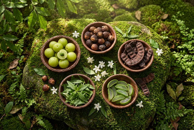 Five herbs, one ritual
